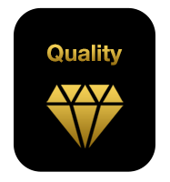 a diamond logo on a black background